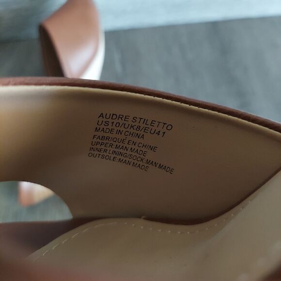 NEW Ayesha Curry x JustFab Audre Stiletto Heeled Mule Sandal Size 10 - Picture 8 of 9